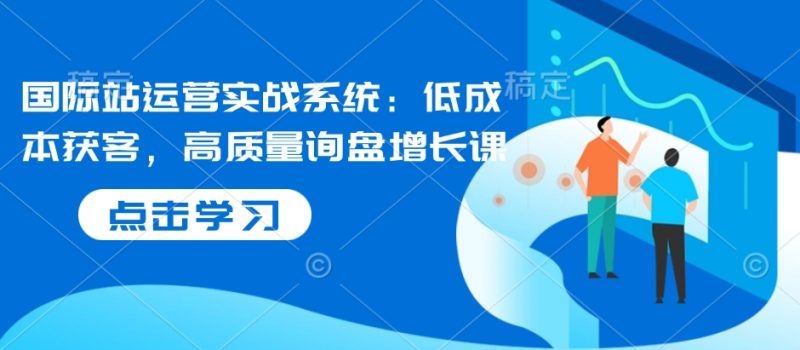 国际站运营实战系统:低成本获客,高质量询盘增长课-老吴出海笔记