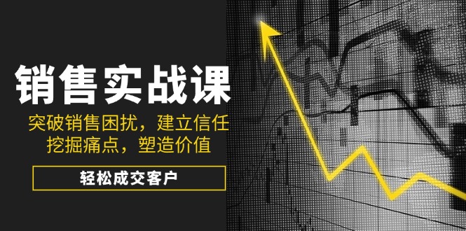 销售实战课,突破销售困扰,建立信任,挖掘痛点,塑造价值,轻松成交客户-老吴出海笔记
