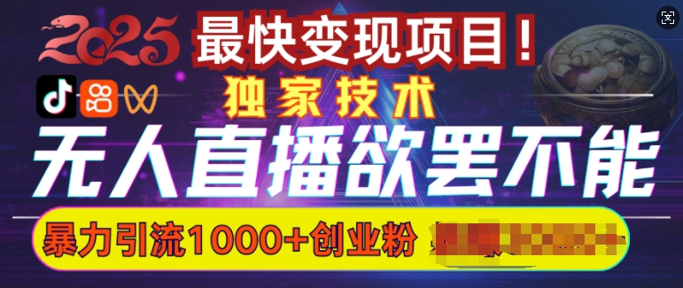 欲罢不能的无人直播引流，超暴力日引流1000+高质量精准创业粉-老吴出海笔记
