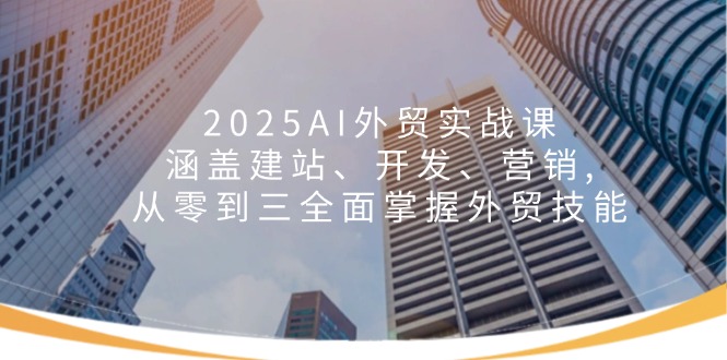 2025AI外贸实战课:涵盖建站、开发、营销, 从零到三全面掌握外贸技能-老吴出海笔记