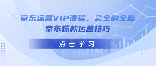 京东运营VIP课程，最全的全能京东爆款运营技巧-老吴出海笔记
