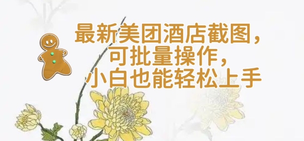 【轻云】最新美团酒店截图,可批量操作,小白也能轻松上手-老吴出海笔记