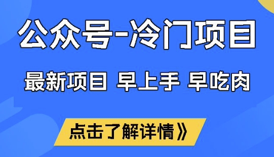 公众号冷门赛道,早上手早吃肉,单月轻松稳定变现1W【揭秘】-老吴出海笔记
