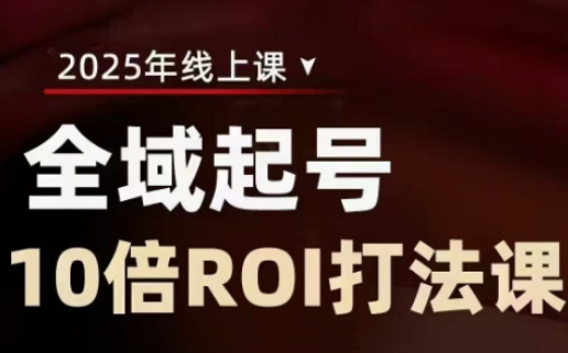 2025全域起号10倍ROI打法课,助你提升直播间的投资回报率-老吴出海笔记
