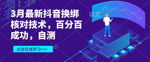3月最新抖音换绑核对技术,百分百成功,自测-老吴出海笔记