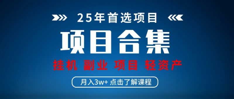 实操项目合集 挂机类型 直播类型 轻资产创业类型 课程分享各项目介绍和原理-老吴出海笔记