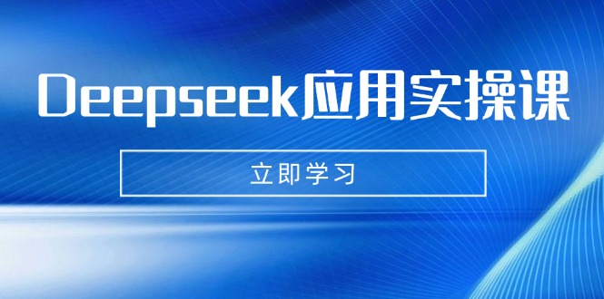 Deepseek应用实操课:AI制作数字妈妈、写真、短视频,辅导作业,PPT制作等-老吴出海笔记