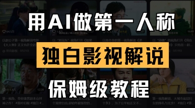 用AI做第一人称独白影视解说,手把手教学,保姆级教程-老吴出海笔记