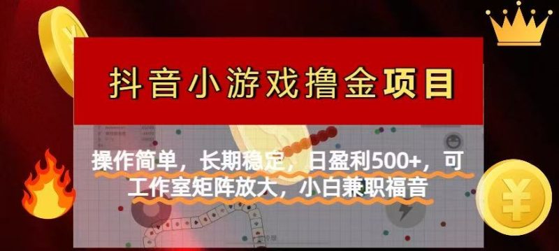 【抖音小游戏发行人计划项目】操作简单，长期稳定，日盈利500+，可工作…-老吴出海笔记