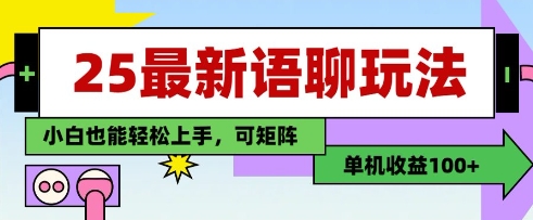 25年最新语聊玩法,纯手工,单机收益100+,小白也能轻松上手,可矩阵操作-老吴出海笔记