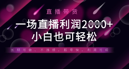 半无人直播带货,一场利润数张,适合所有平台玩法,小白也可轻松-老吴出海笔记