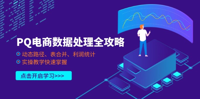 PQ电商数据处理全攻略,动态路径、表合并、利润统计,实操教学快速掌握-老吴出海笔记
