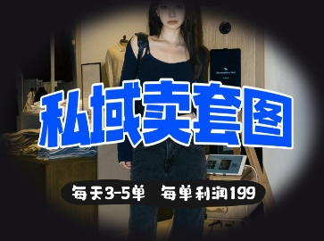 私域卖套图每天3-5单，每单利润99-老吴出海笔记