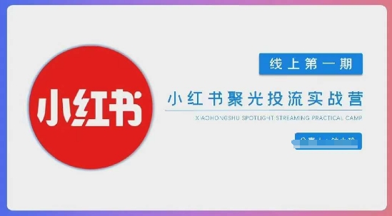 小红书聚光陪跑第一期,教你从0到1玩转小红书聚光投流,搭建小红书付费投流团队,更快的见到效果-老吴出海笔记