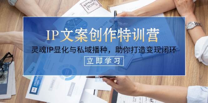IP文案创作特训营，灵魂IP显化与私域播种，助你打造变现闭环(14节课)-老吴出海笔记