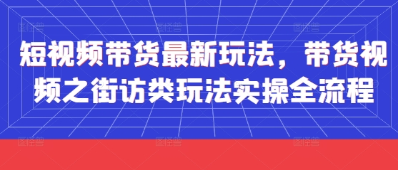 短视频带货最新玩法,带货视频之街访类玩法实操全流程-老吴出海笔记