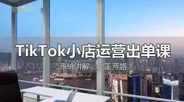 TikTok小店运营出单课,从开店选品、运营出单、发货回款,进行全流程讲解-老吴出海笔记
