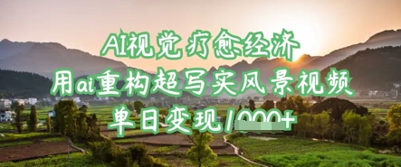 AI视觉疗愈经济:用ai重构超写实风景视频,单日变现多张-老吴出海笔记