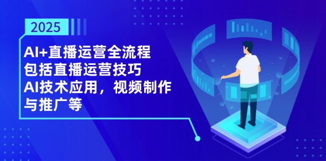 2025AI+直播运营全流程,包括直播运营技巧,AI技术应用,视频制作与推广等-老吴出海笔记