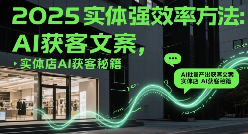 2025实体强效率方法:AI批量产出获客文案,实体店AI获客秘籍-老吴出海笔记