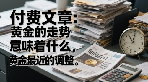 付费文章:黄金的走势意味着什么,如何看待黄金最近的调整-老吴出海笔记