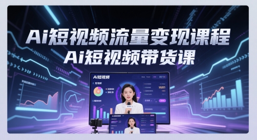 Ai短视频流量变现课程，Ai短视频带货课-老吴出海笔记