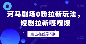 河马剧场0粉拉新玩法，短剧拉新嘎嘎爆-老吴出海笔记