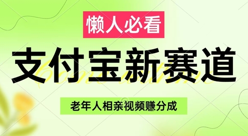 支付宝新赛道，利用老年人相亲视频，挣分成收益，轻松月入过W，操作简单-老吴出海笔记