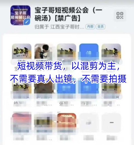 宝子哥头部团队短视频带货,以混剪为主,不需要真人出镜,不需要拍摄-老吴出海笔记