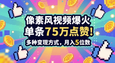 3分钟做出孤独感拉满的素风插画视频,单条点赞75W,谁发谁火系列,多种变现方式,月入5位数-老吴出海笔记