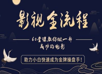 【影视全流程】教你做一部成功的电影,助力小白快速成为金牌操盘手-老吴出海笔记