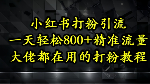 小红书打粉引流,一天轻松500+精准流量,大佬都在用的打粉教程-老吴出海笔记