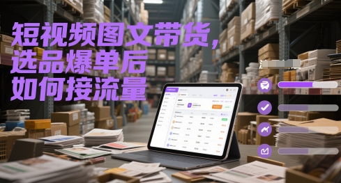 短视频图文带货,选品爆单后如何接流量-老吴出海笔记
