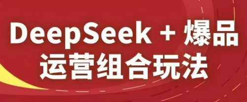 DeepSeek+爆品运营组合玩法，2025淘系精品课-老吴出海笔记