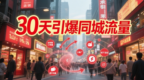 30天引爆同城流量:团购篇 认知篇 流量篇 来客篇 达人篇 老板人设IP篇 投流篇-老吴出海笔记