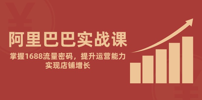 阿里巴巴实战课：掌握1688流量密码，提升运营能力，实现店铺增长-老吴出海笔记