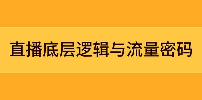 直播带货提升营2.0:流量逻辑数据,直播场景主题搭建,门店直播年销千万-老吴出海笔记