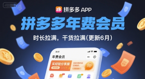 拼多多年费会员，实经验分享操，时长拉满，干货拉满(更新6月)-老吴出海笔记