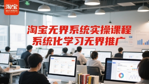 淘宝无界系统实操课程,系统化学习无界推广-老吴出海笔记