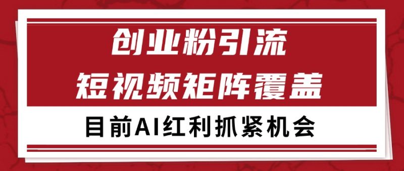创业粉精准引流 CY赛道引流获客 自热矩阵SOP日引200+-老吴出海笔记