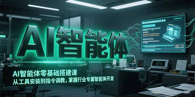 AI智能体零基础搭建课,从工具安装到指令调教,掌握行业专属智能体开发…-老吴出海笔记