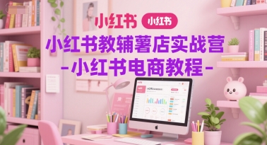 小红书教辅薯店实战营-小红书电商教程-老吴出海笔记