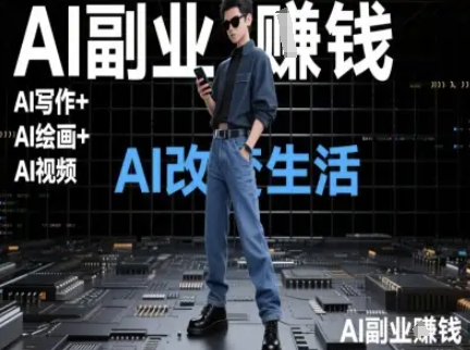 AI改变生活(Ai写作+AI绘画+Ai视频)，AI副业挣钱-老吴出海笔记