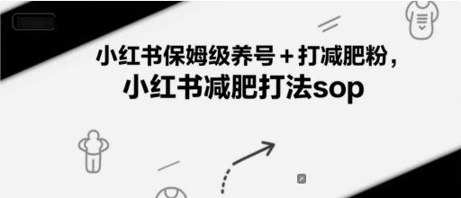 小红书保姆级养号+打减肥粉,小红书减肥打法sop-老吴出海笔记
