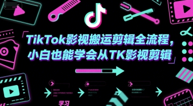 TikTok影视搬运剪辑全流程，小白也能学会从TK影视剪辑-老吴出海笔记