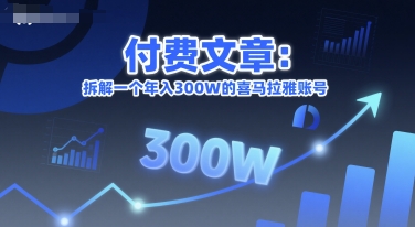 付费文章：拆解一个年入300W的喜马拉雅账号-老吴出海笔记