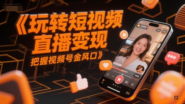 玩转短视频直播变现,把握视频号金风口-老吴出海笔记