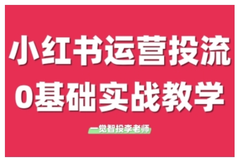 小红书运营投流，小红书广告投放从0到1的实战课，学完即可开始投放(更新)-老吴出海笔记