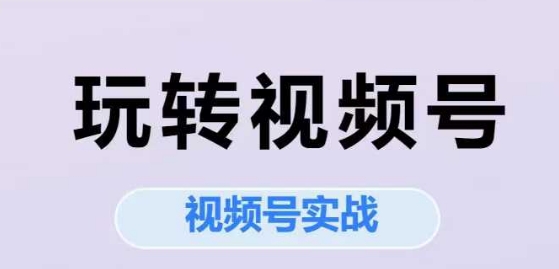 玩转视频号,视频号实战系列课-老吴出海笔记