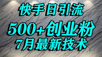 创业粉怎么打？快手精准引流创业粉，宝妈群体日进500+精准流量-老吴出海笔记